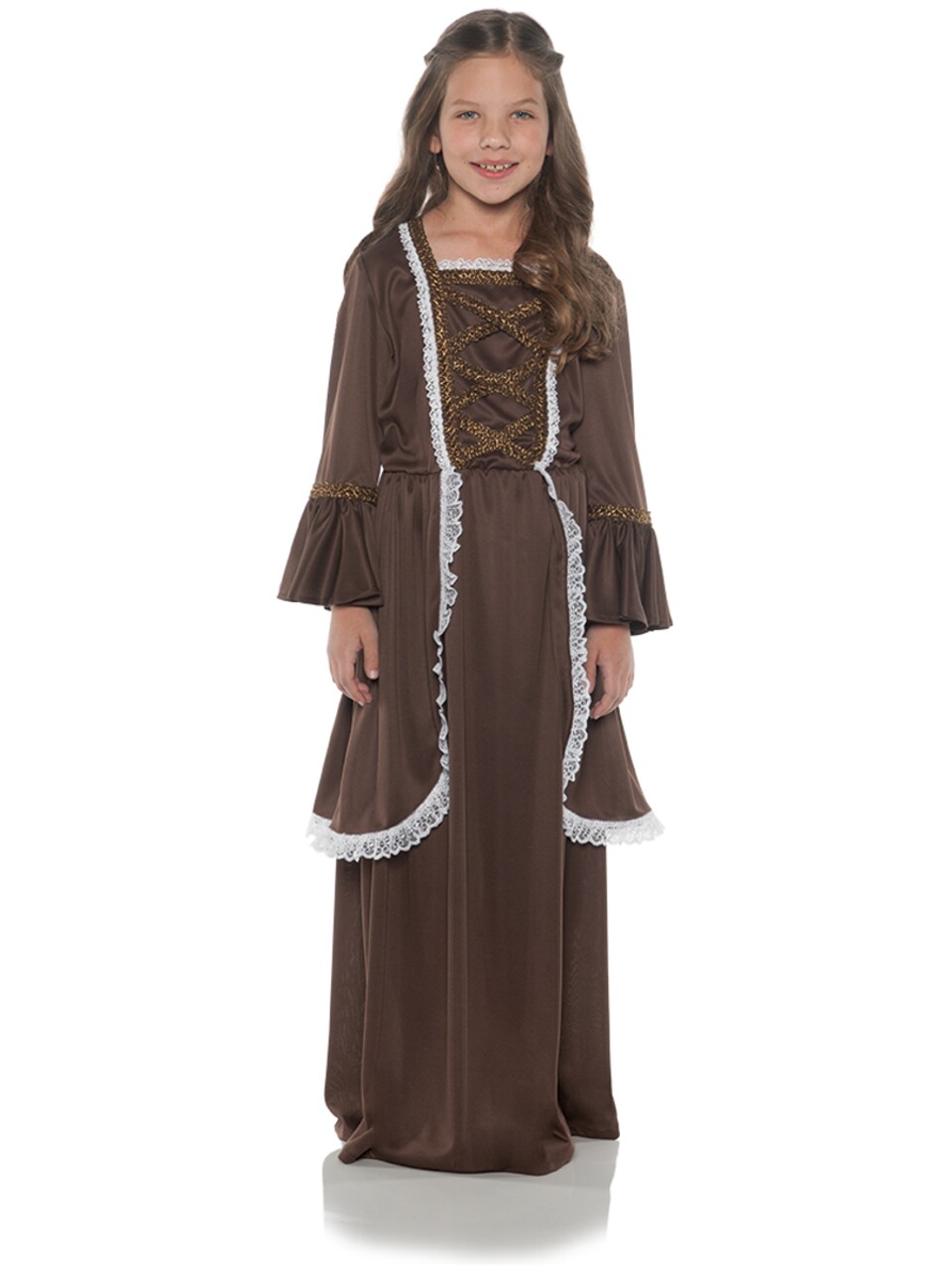 Girl's American Colonial Girl Home Trade Apprentice Costume Dress